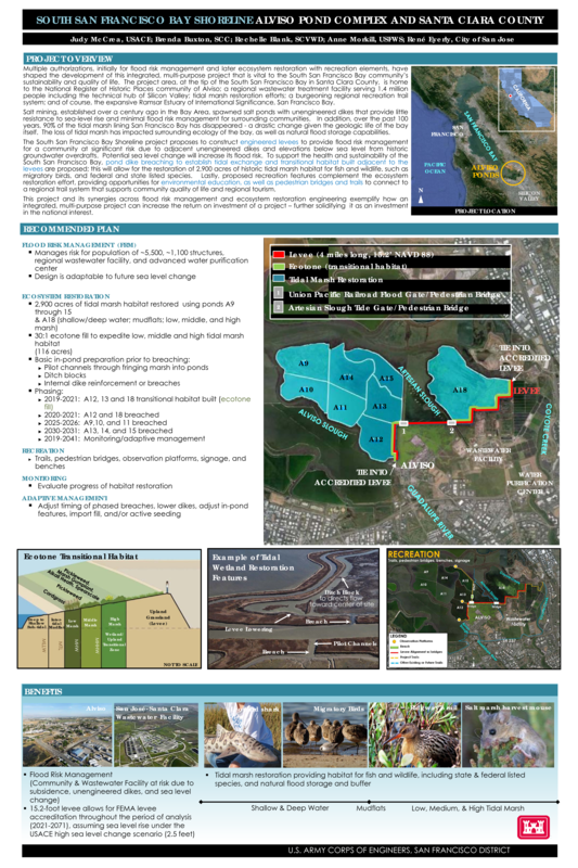 South San Francisco Bay Shoreline Alviso Pond Complex and Santa Clara ...