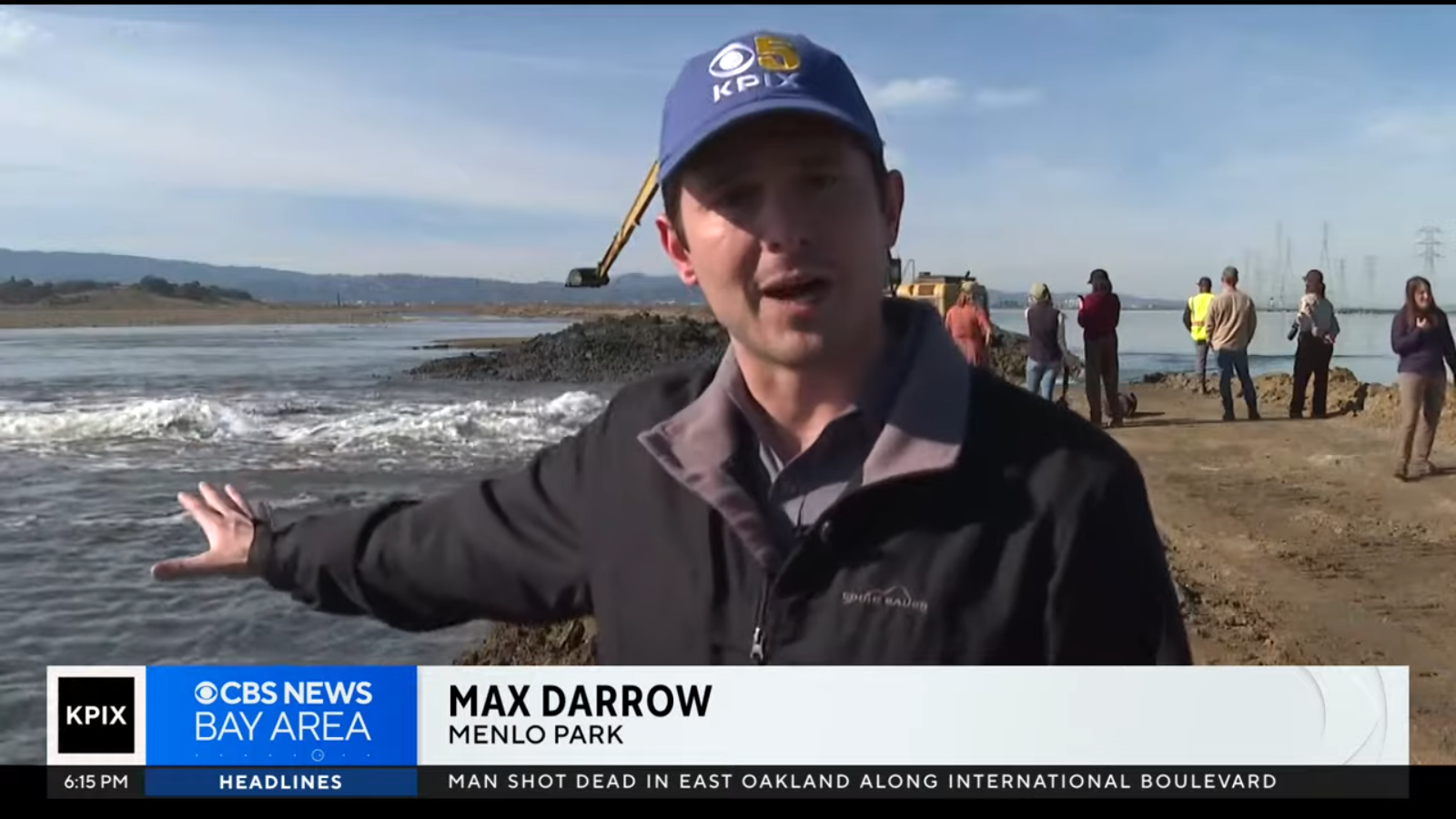 Levee breach aids tidal marshland restoration project in Menlo Park