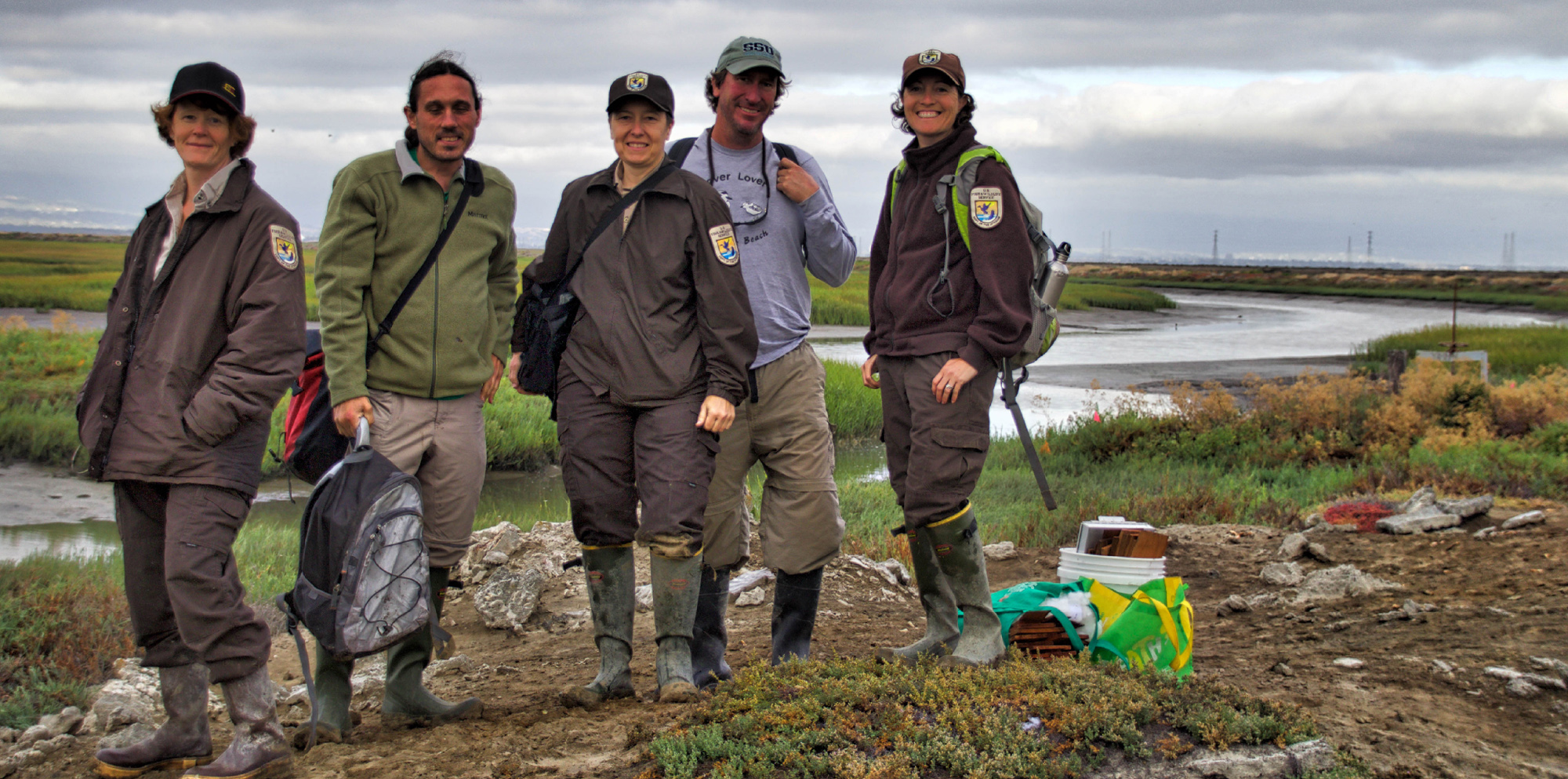crew on the marsh