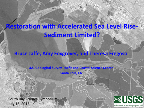 Restoration with Accelerated Sea Level Rise—Sediment Limited? (Title Slide)