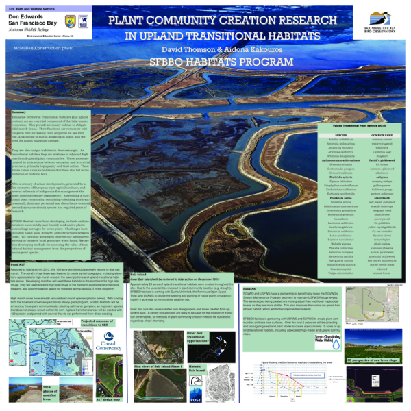 Plant Community Creation Research in Upland Transitional Habitats  Poster Thumb