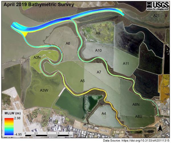 Alviso-Area Bathymetry, April 2019