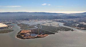 Bair Island totals about 3,000 acres of former salt ponds. Photo by Dick Lyon, courtesy Wikimedia Commons.