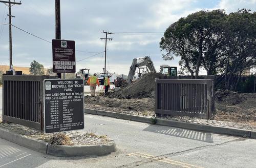 Entrance of Bedwell Bayfront Park, Menlo Park