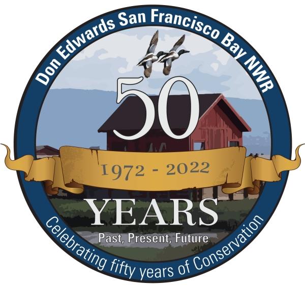 Don Edwards Refuge 50th Anniversary Logo