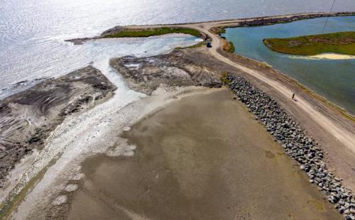 Mt. Eden Creek meets the Bay. Credit: Cris Benton