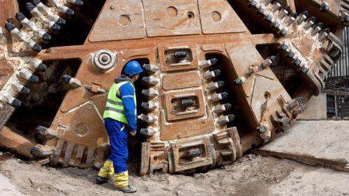Tunnel boring machine. Credit: VTA