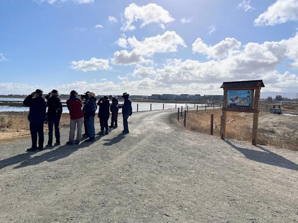 Visitors at the Flyway Trail