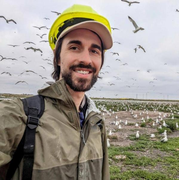 Nathan Van Schmidt of the San Francisco Bay Bird Observatory