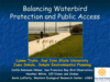 Balancing Waterbird Protection and Public Access (Title Slide)