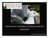 The California Gull: Challenges and Opportunities for Restoration (Title Slide)