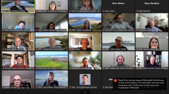 Screenshot of Zoom meeting participants 