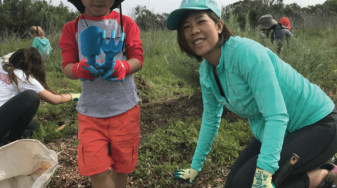 Volunteers at work at Ravenswood. Credit: Save The Bay